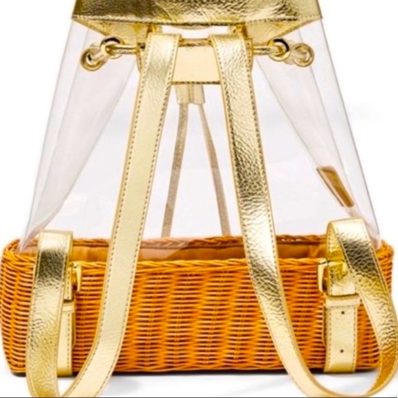 Lilly Pulitzer Ellamae Clear Wicker Backpack - Picture 4 of 14